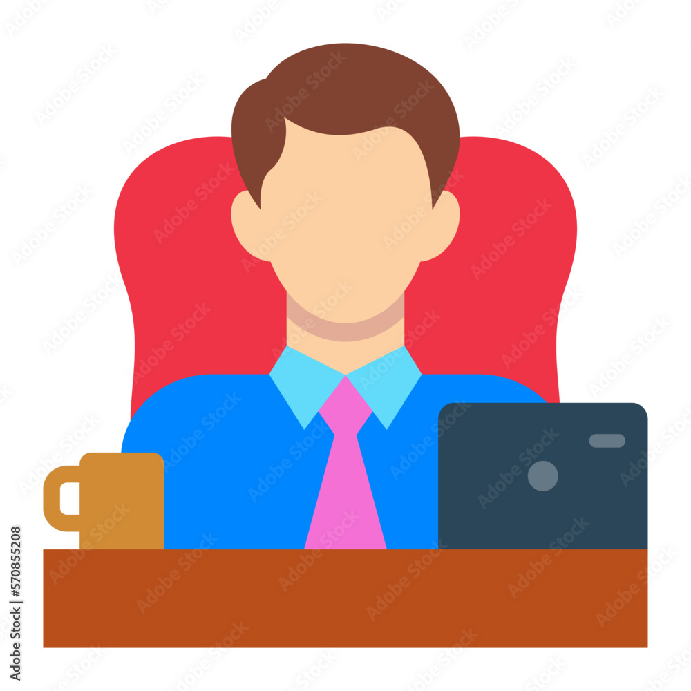Boss Flat Icon Boss Flat Icon