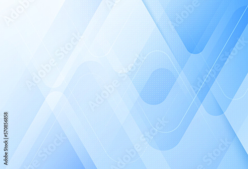 Abstract light blue and white gradient geometric background with dots texture. Modern triangle shapes overlay design elements. Space for your text. Vector illustration