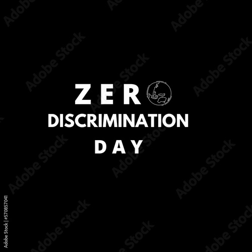 Zero descrimination day illustration design. Can be used for banners, advertisements and more