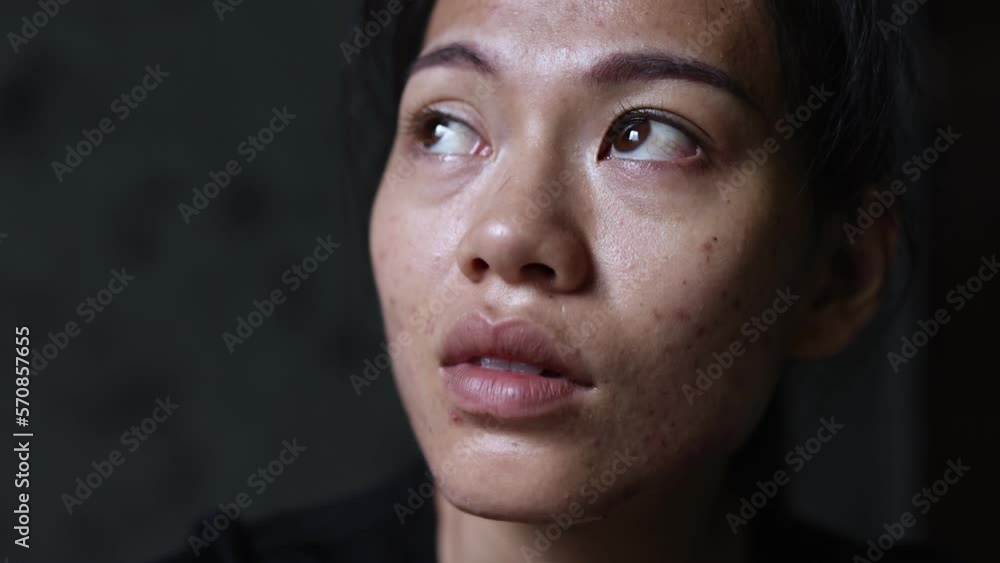 Unhappy woman thinking about problems depression Family problems, anxiety, mental health problems Suicide. Mayhem. Sexual abuse. Violence against women. 4K slow motion Unhappy woman thinking about problems depression Family problems, anxiety, mental health problems Suicide. Mayhem. Sexual abuse. Violence against women. 4K slow motion