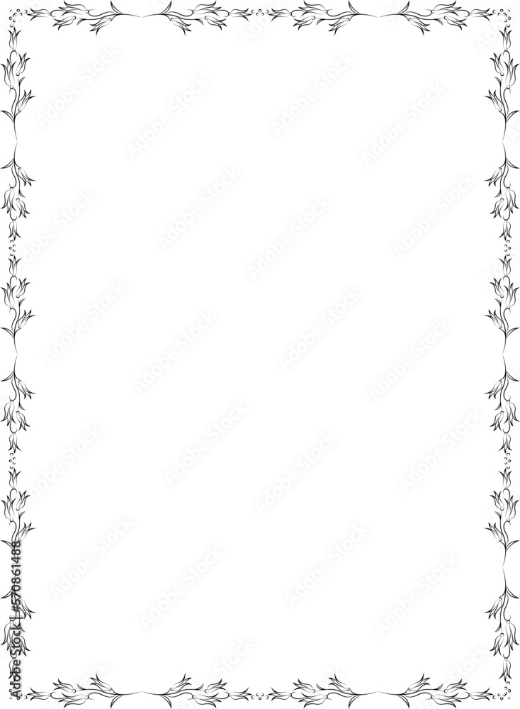 vector frames black on a white background vector frames black on a white background