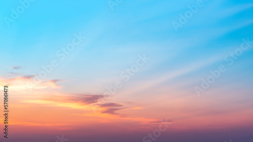 Fototapeta Naklejka Na Ścianę i Meble -  Sky sunset cloud color background
