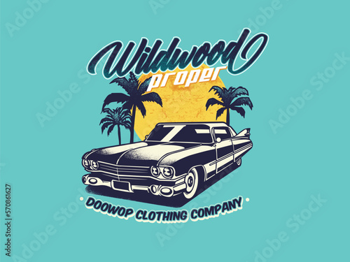 VINTAGE CAR ON A BEACH