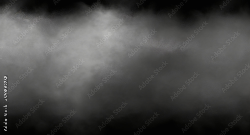 Fototapeta premium Smoke on black background, Smoke texture, Generative ai