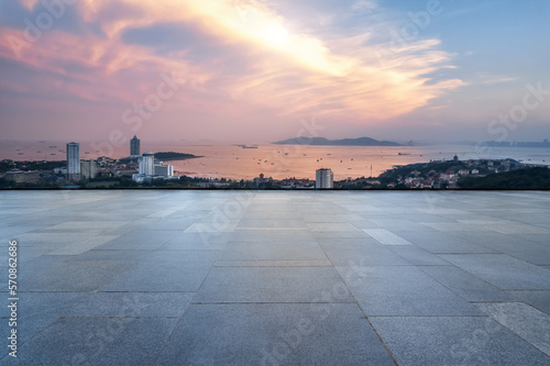 Road ground and urban landscape