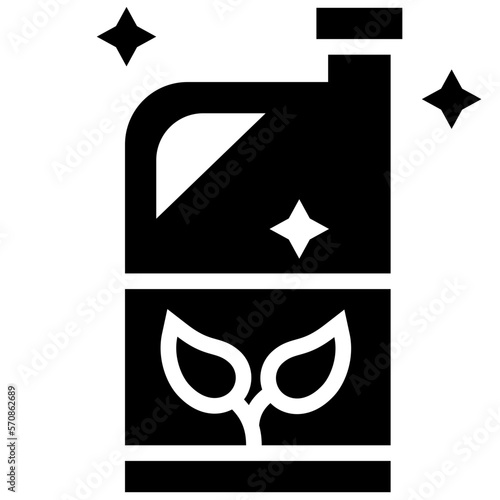 organic ingredient black solid icon