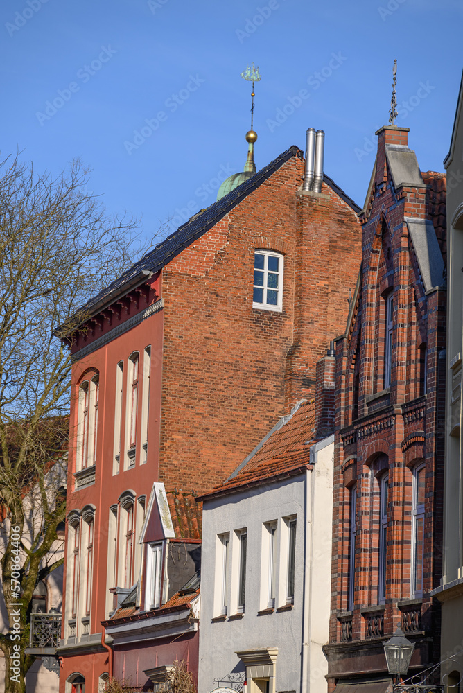 Fototapeta premium Die Stadt Leer in Ostfriesland
