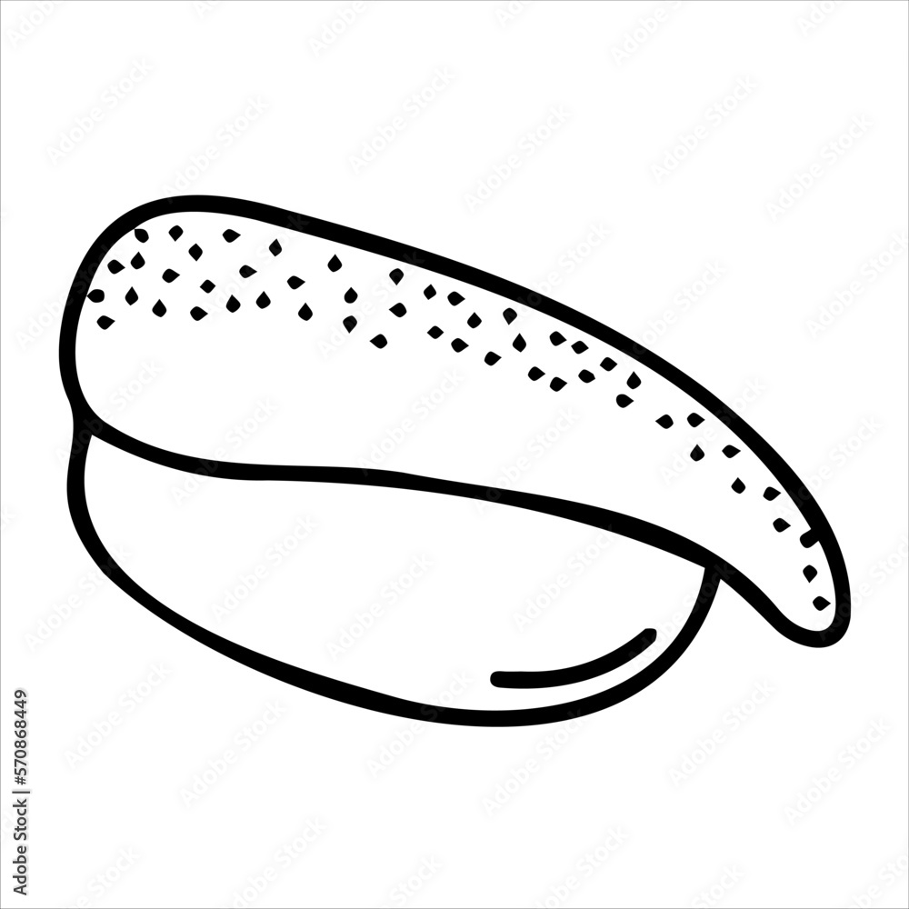 Japanese sushi with shrimp. The style of hand-drawn doodles. Asian cuisine for restaurant menus. Logo, clipart, sketch. Japanese sushi with shrimp. The style of hand-drawn doodles. Asian cuisine for restaurant menus. Logo, clipart, sketch.