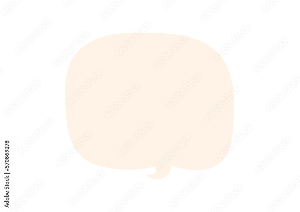 白い四角形の吹き出し 白い四角形の吹き出し