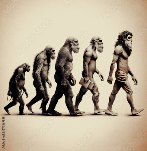 Human evolution photo