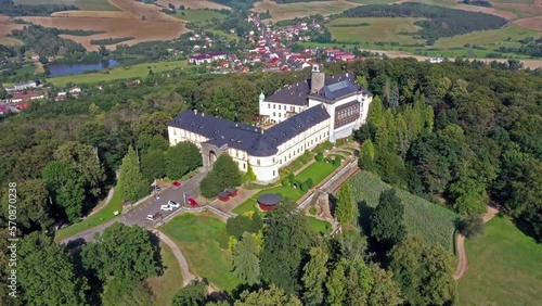 Zbiroh is a castle rebuilt into a chateau in the town of the same name in the Rokycany district in the Pilsen Region, Czech Republic photo