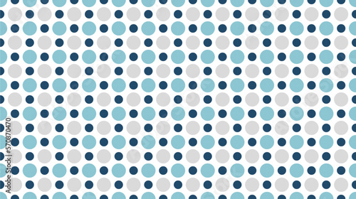Light blue and dark blue polka dot pattern. Ornament fabric design. Carpet and textiles pattern.