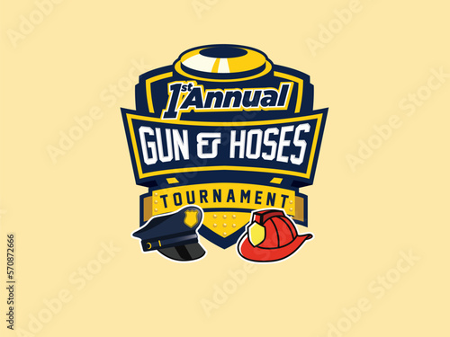 gun and hoses simple logo boxing