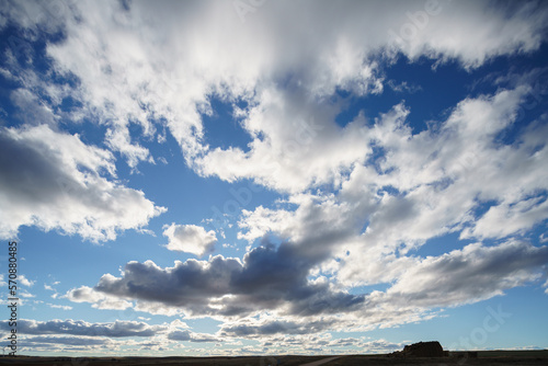 Canvas Print Cielos sol y nubes