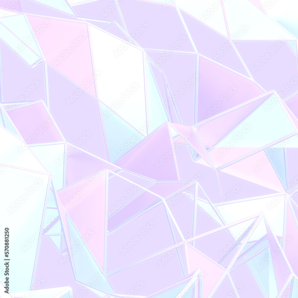 Fototapeta premium 3d rendered abstract pastel glossy plexus pattern.