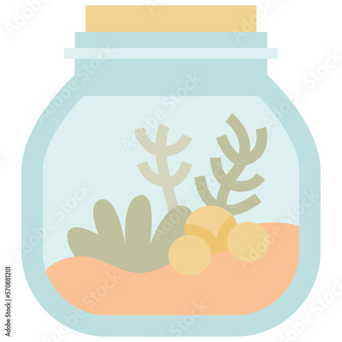 terrarium flat icon