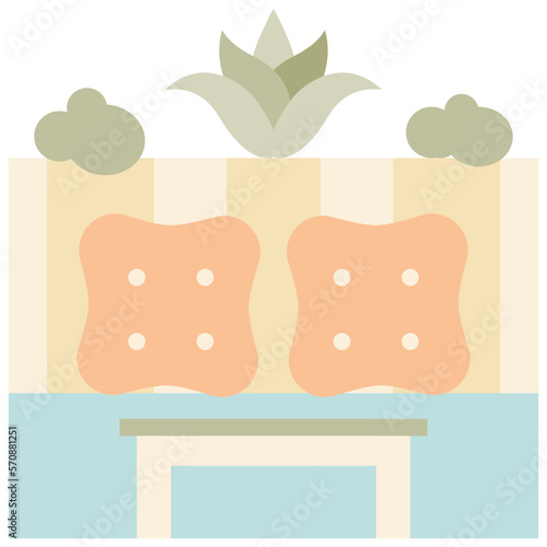 patio flat icon