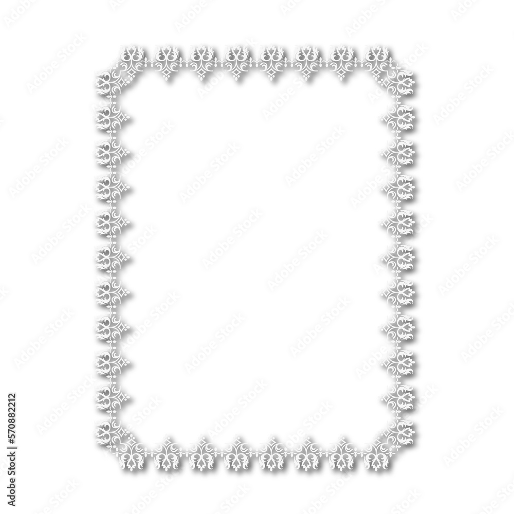 Fototapeta premium frames in vintage style with elements of ornament, art, pattern, background, texture