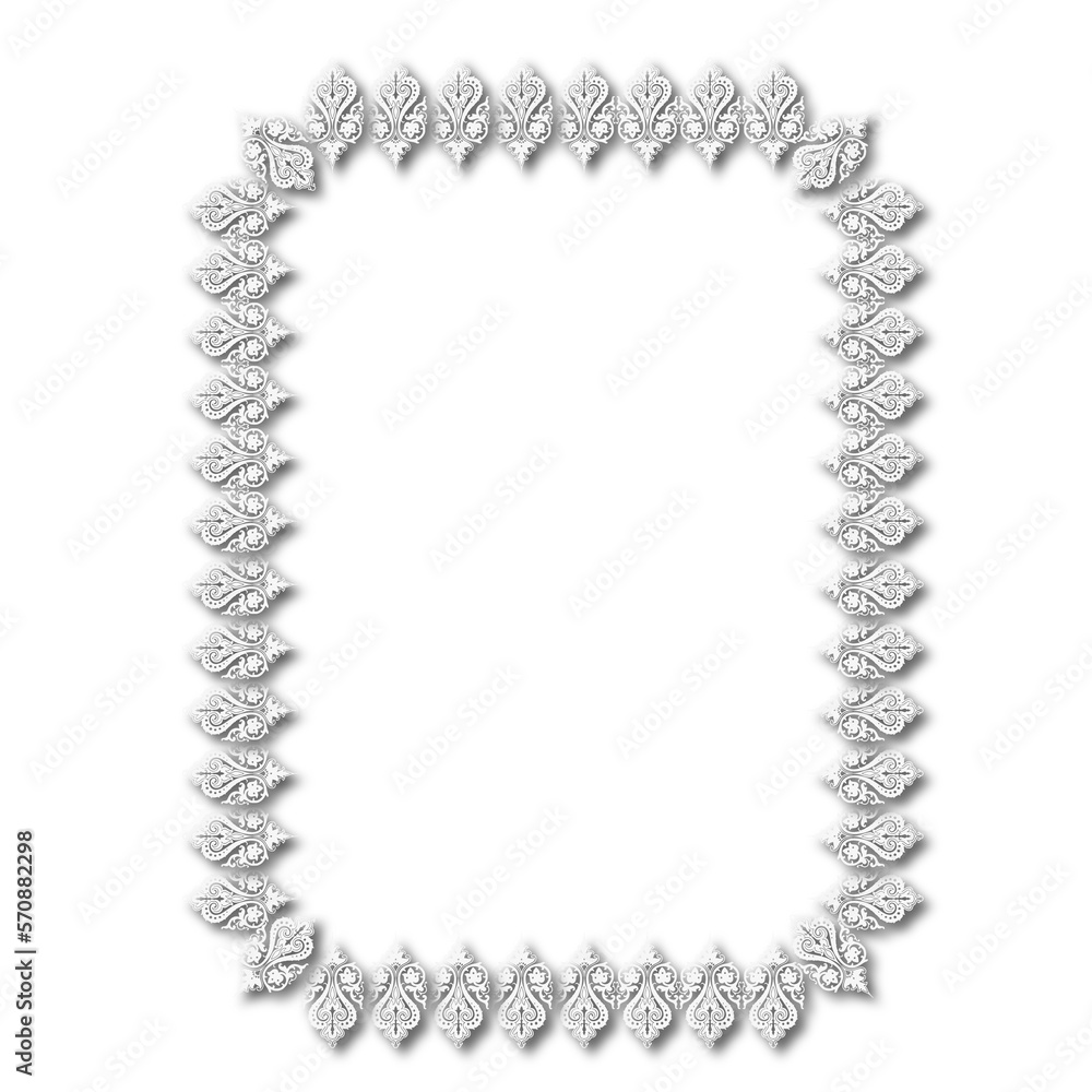 Fototapeta premium frames in vintage style with elements of ornament, art, pattern, background, texture