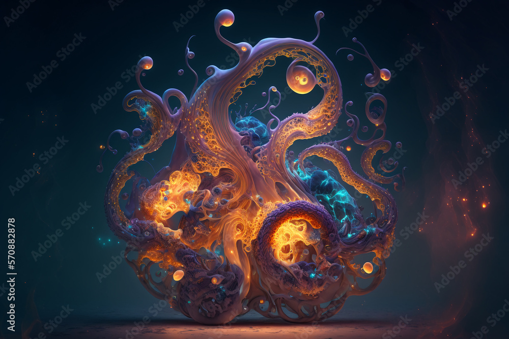 An abstract colorful background - Generative AI An abstract colorful background - Generative AI