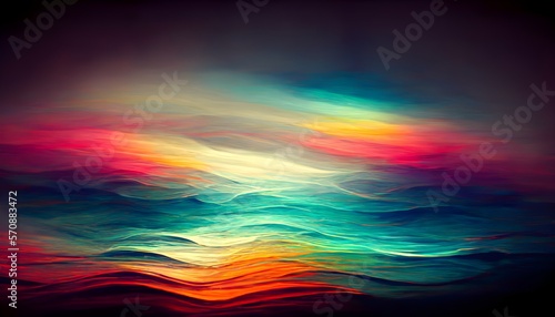 Rainbow colours waves 