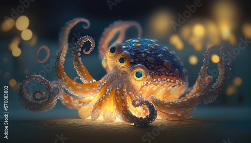 Realistic underwater Jellyfish, Beautiful jellyfish background