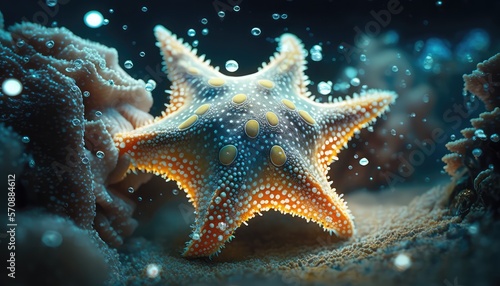 Starfish underwater on a ocean floor, Star fish Hd wallpaper © IlluGrapix