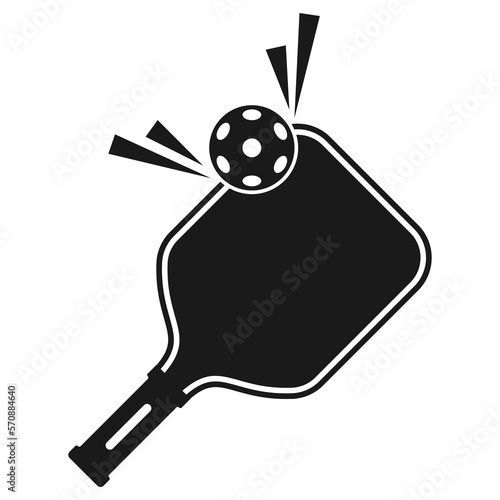 Pickle ball Sport Ball icon. Pickleball game illustration
