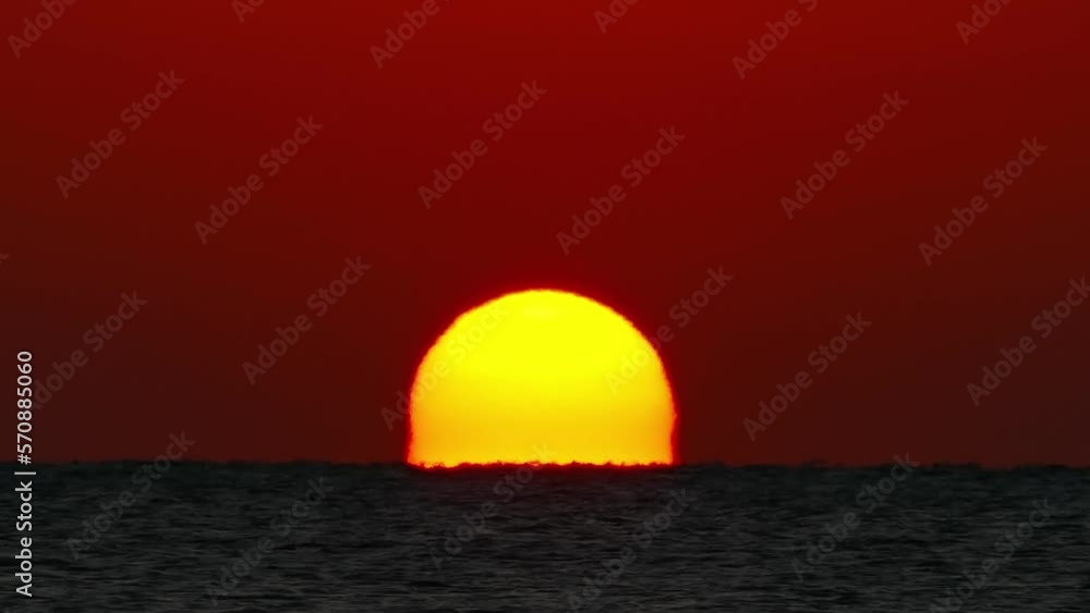 sea sunrise - shot with telephoto lens sea sunrise - shot with telephoto lens