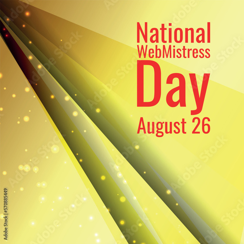 National WebMistress Day. Geometric design suitable for greeting card poster and banner