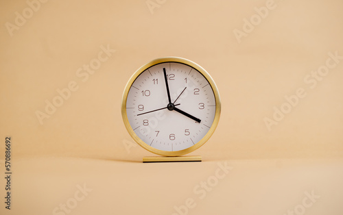 white alarm clock stop watch photo