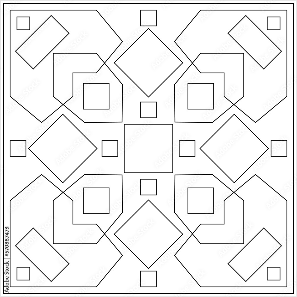 Geometric Coloring Page M_2204063