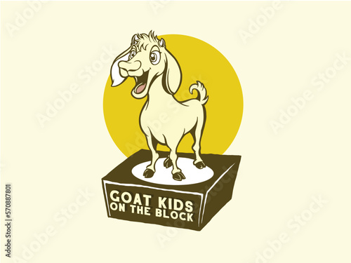 funny goat cartoon