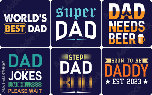 Father's Day T-Shirt Design Bundle Design for yourself