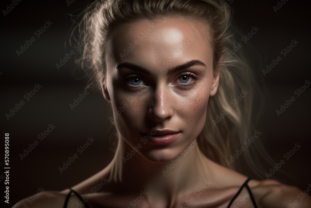 Portrait of a bodybuilder looking into the camera generative Ai Tools Portrait of a bodybuilder looking into the camera generative Ai Tools