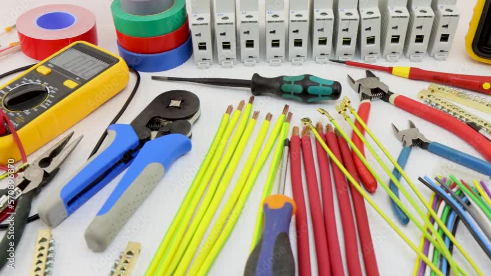 Automatic current switches, electrical wiring, tools for the