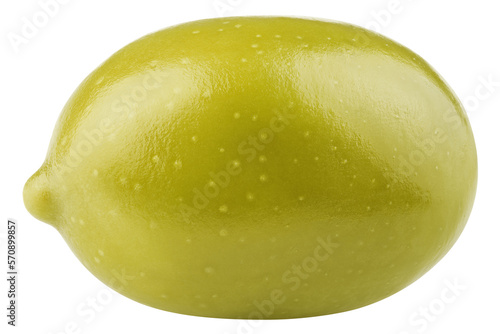 Olive isolated on white background, clipping path, full depth of field