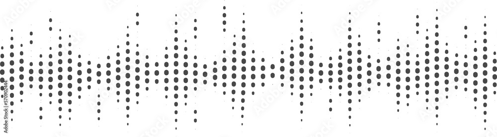 Sound wave of music voice and radio. Frequency waveform line. Abstract