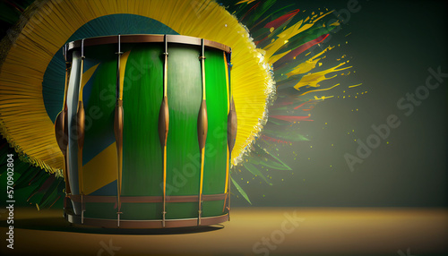 Samba drum background photo