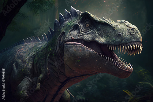 Dinosaur Tyrannosaurus Rex, Generative AI © fusebulb