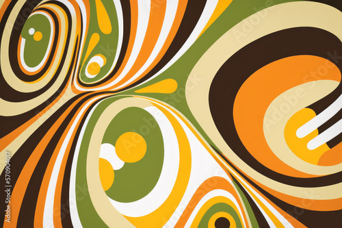 Fondo 2d abstracto, colores pastel, estilo 60s, creado con IA generativa
