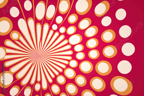 Fondo 2d abstracto san valentin, colores pastel, estilo 60s, creado con IA generativa