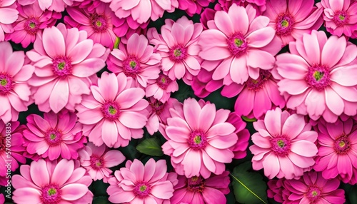  Beautiful Pink flowers background seamless. Generative AI