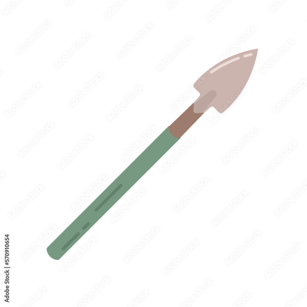 Garden shovel isolated on white background. Garden equipment, tool. Seasonal garden work. Spring vector llustration. Garden shovel isolated on white background. Garden equipment, tool. Seasonal garden work. Spring vector llustration.