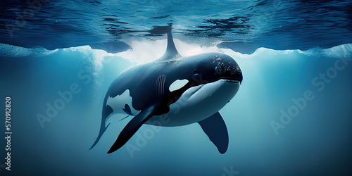 Killer whale or orca, Generative AI