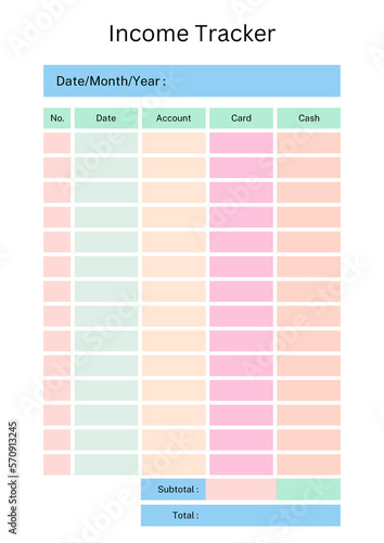 Income Tracker 