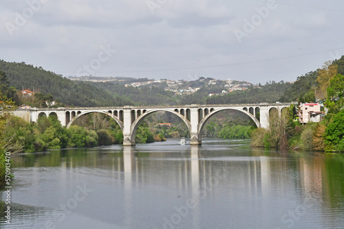 Pala Ribadouro, Portugal - march 27 2022 : bridge photo