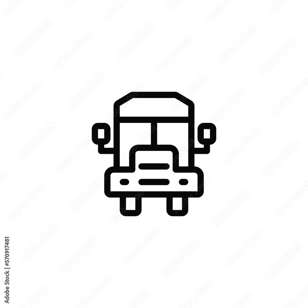 school bus icon. outline icon school bus icon. outline icon