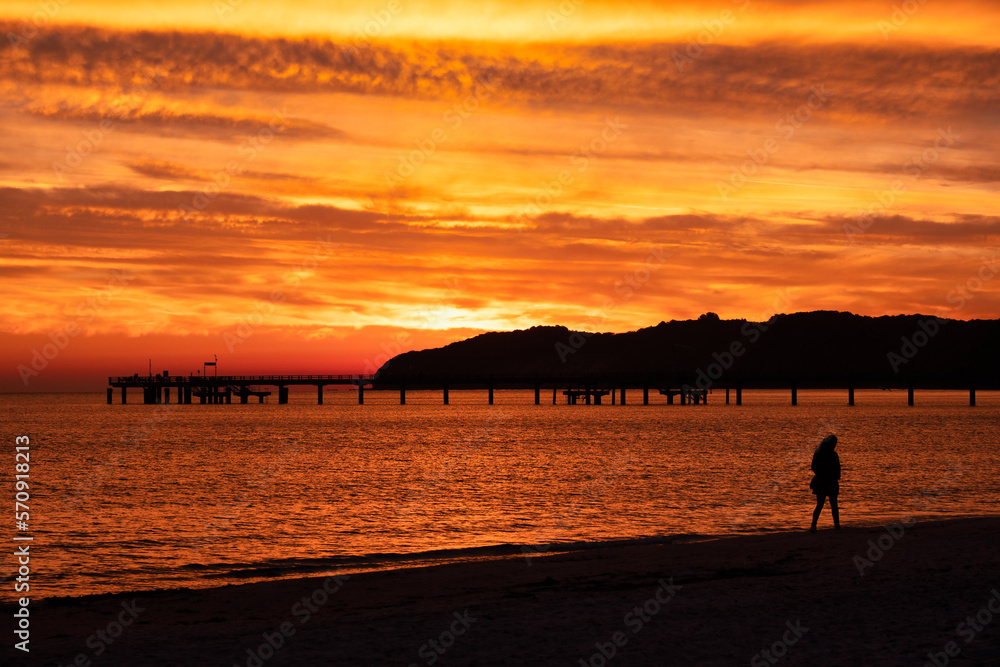 Sonnenaufgang auf Binz