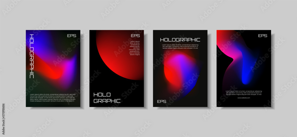 Stunning and Unique Vector Gradient A4 Template Design Pack Stunning and Unique Vector Gradient A4 Template Design Pack